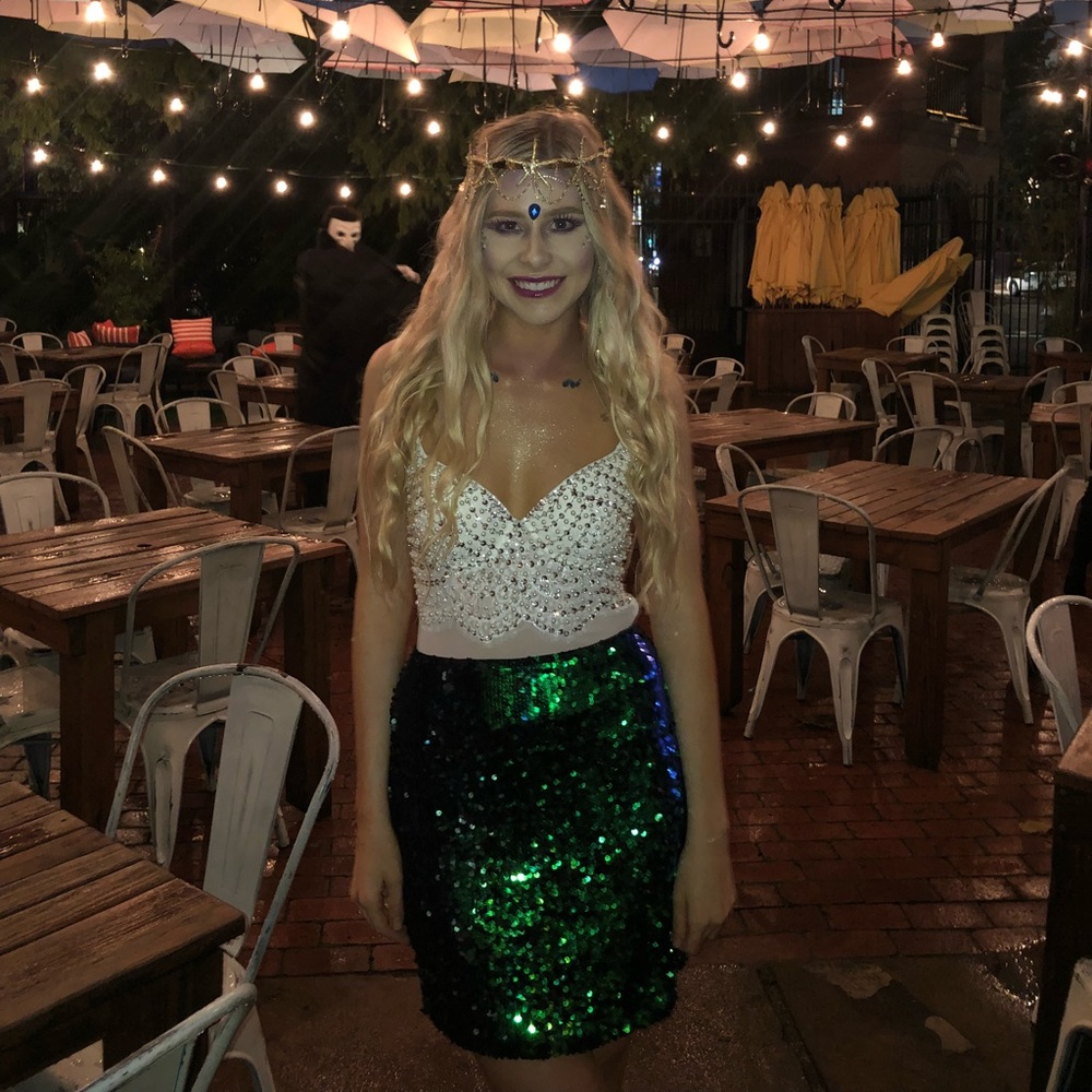 Mermaid Bodysuit in Ivory (Halloween)